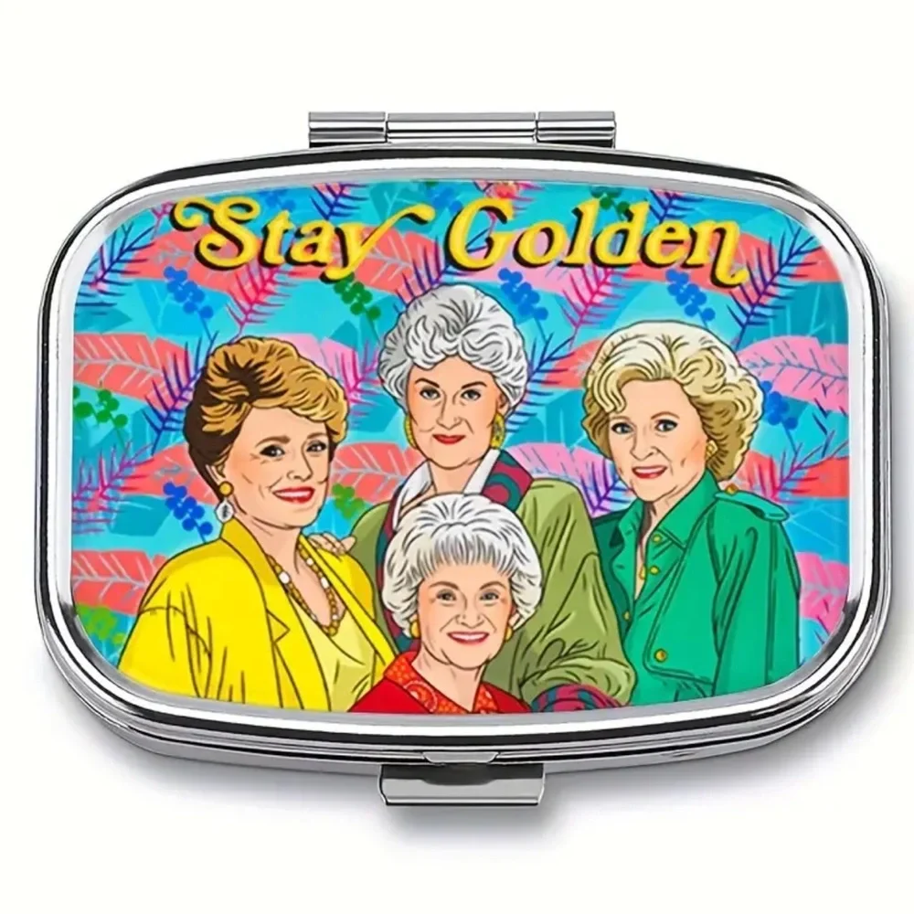 NEW| Pill Box Stay Golden Portable Pill Case Medicine Organizer